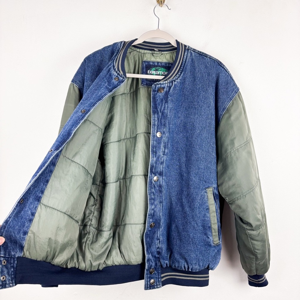 Vintage 90s Expeditions Men’s Varsity Bomber Jacket Sz L - Picture 3 of 13